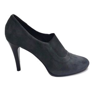 Forever 21 Black Faux Suede Oxford Stiletto Pumps NWOT